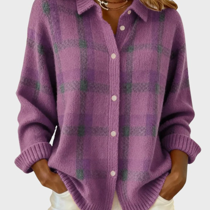 Natálie | Retro Svetr s Kontrastními Kostkami