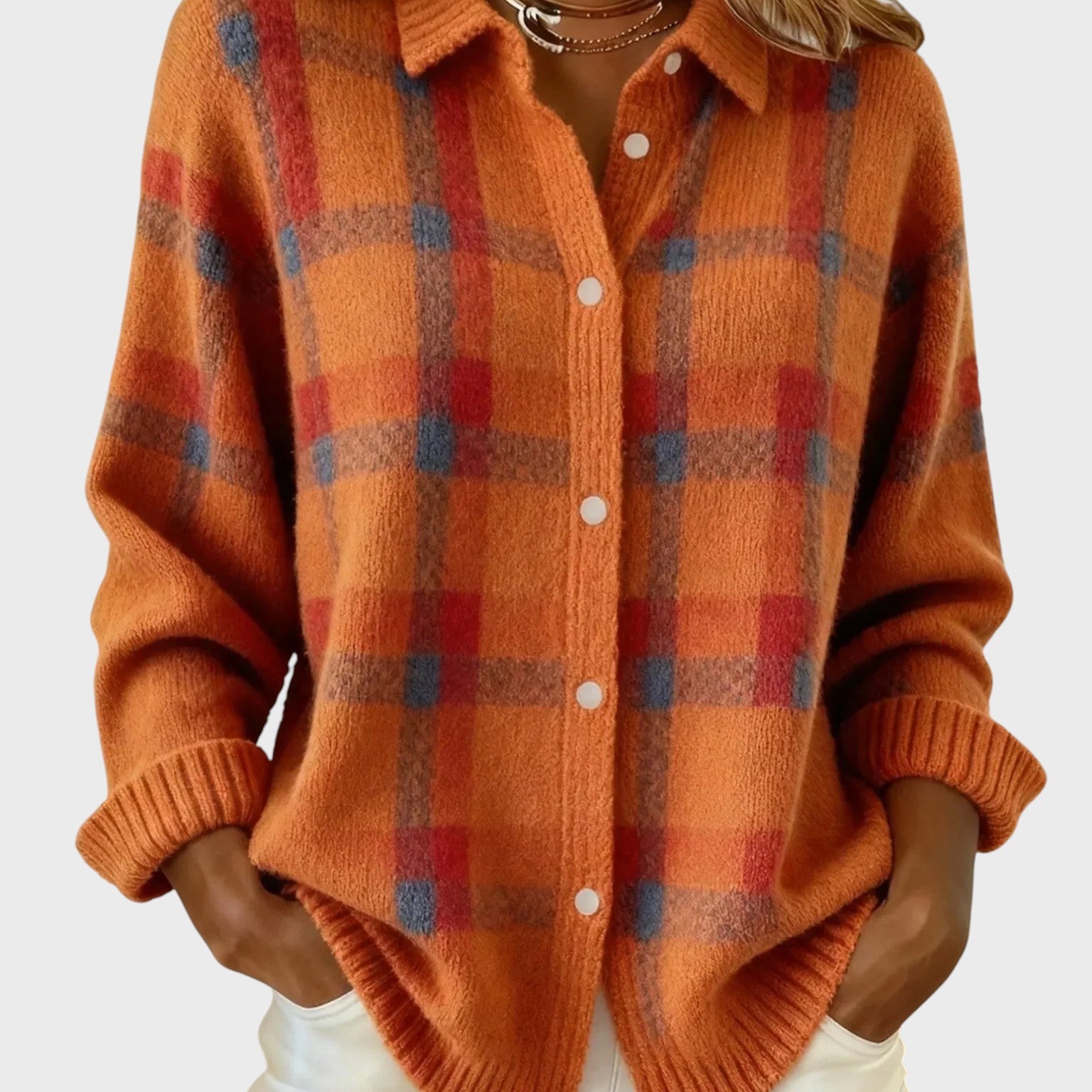 Natálie | Retro Svetr s Kontrastními Kostkami